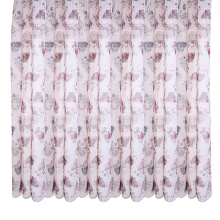 Design fantaisie en gros floral 100% polyester voile Granada tissu rideau imprimé pour la maison